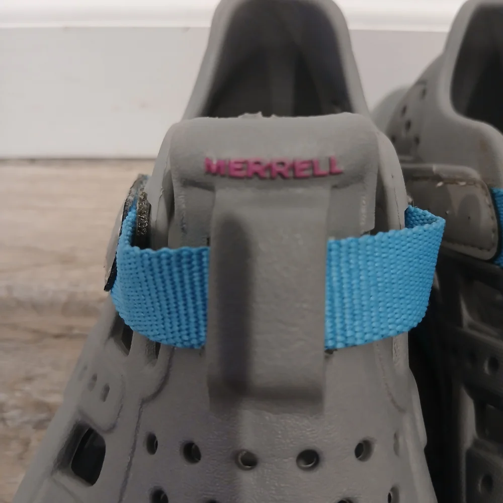 Merrell Kids Water Shoes Gray with Blue and Pink Accents